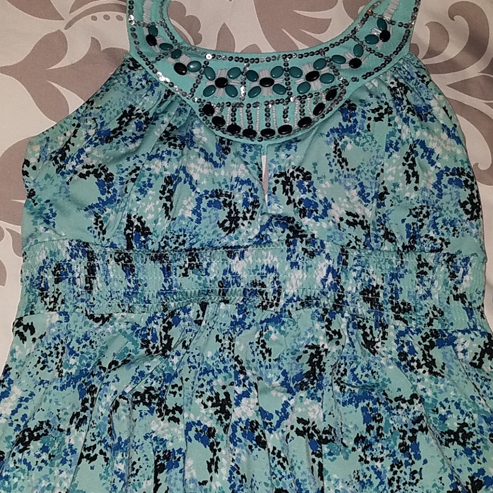 Tie Halter beaded dress